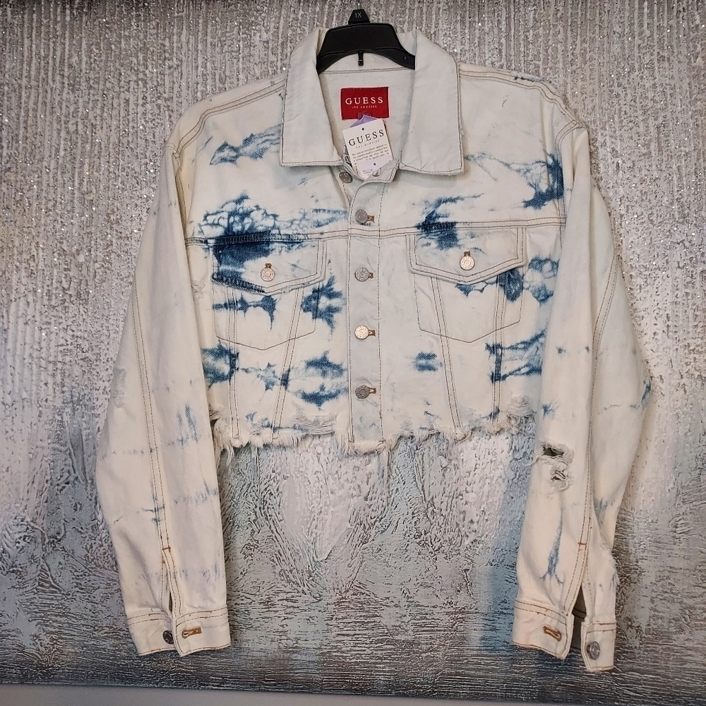 Guess esse tie dye crop jacket